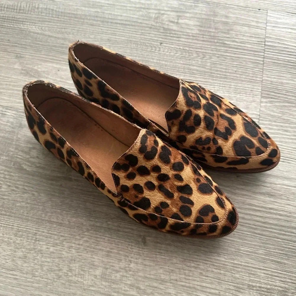 Madewell Leopard print loafers with a 2.5" heel #leopardprint Sz 7 - Picture 1 of 8